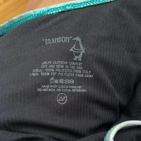 Jolyn Brandon One Piece Swimsuit Fixed Back, Size 28 - Picture 5 of 6